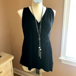 Adrienne Vittadini Black Tank Top L